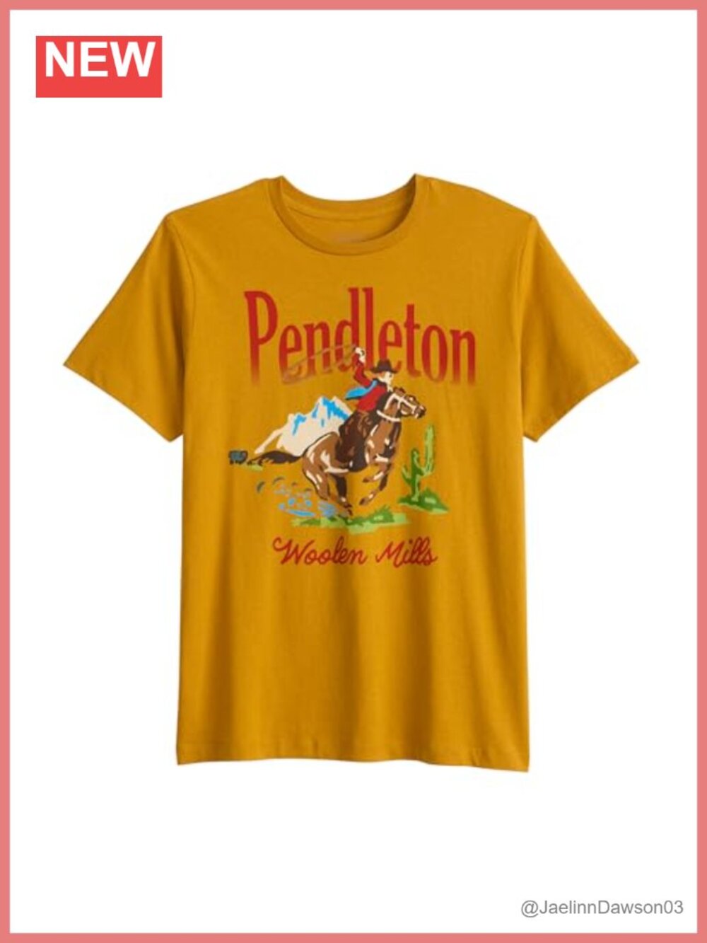 Pendleton 100% Cotton Graphic Tee Womens Short Sleeve Casual T-Shirt